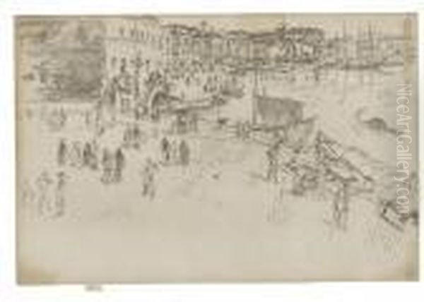 Riva No. 1 Oil Painting by James Abbott McNeill Whistler