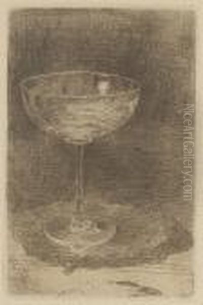 The Wine-glass Oil Painting by James Abbott McNeill Whistler