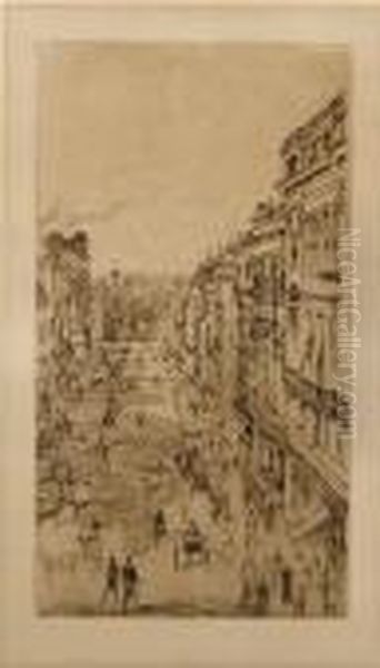 St. James's Street Oil Painting by James Abbott McNeill Whistler