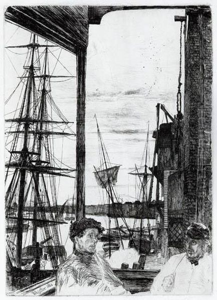 Rotherhithe Oil Painting by James Abbott McNeill Whistler