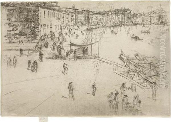 The Riva No 2 Oil Painting by James Abbott McNeill Whistler