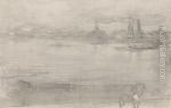 Early Morning Oil Painting by James Abbott McNeill Whistler