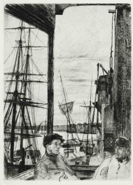 Rotherhithe Oil Painting by James Abbott McNeill Whistler