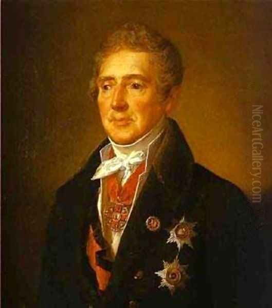 Portrait Of II Dmitriyev 1835 Oil Painting by Vasili Andreevich Tropinin