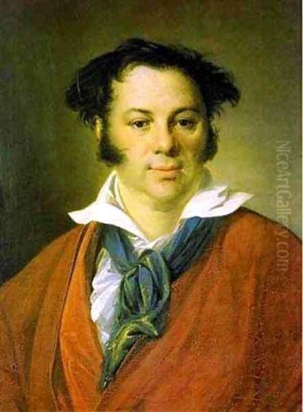 Portrait Of KG Ravich 1823 Oil Painting by Vasili Andreevich Tropinin