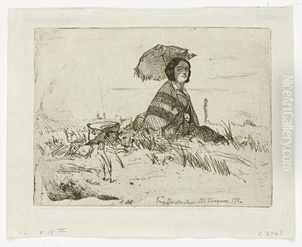 En Plein Soleil Oil Painting by James Abbott McNeill Whistler