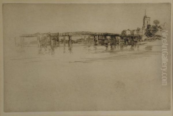 Little Putney, No. 1 Oil Painting by James Abbott McNeill Whistler