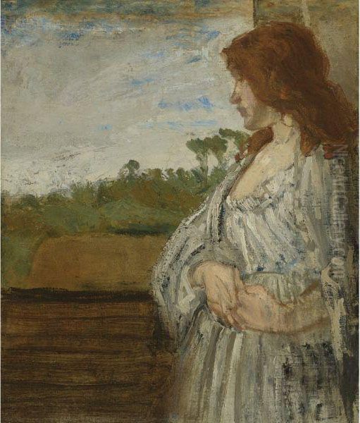 A White Note Oil Painting by James Abbott McNeill Whistler