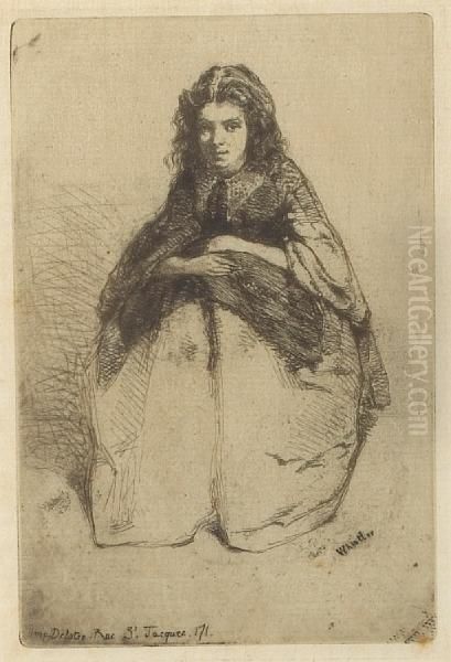 Fumette, From Twelve Etchings Fromnature Oil Painting by James Abbott McNeill Whistler