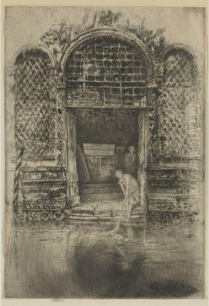 The Doorway Oil Painting by James Abbott McNeill Whistler