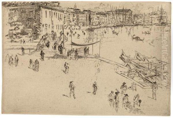 The Riva, No.2 Oil Painting by James Abbott McNeill Whistler