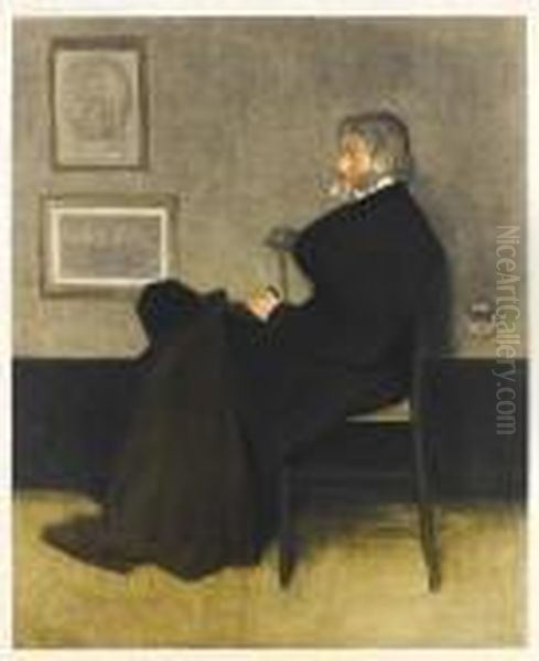 Carlyle Thomas Oil Painting by James Abbott McNeill Whistler