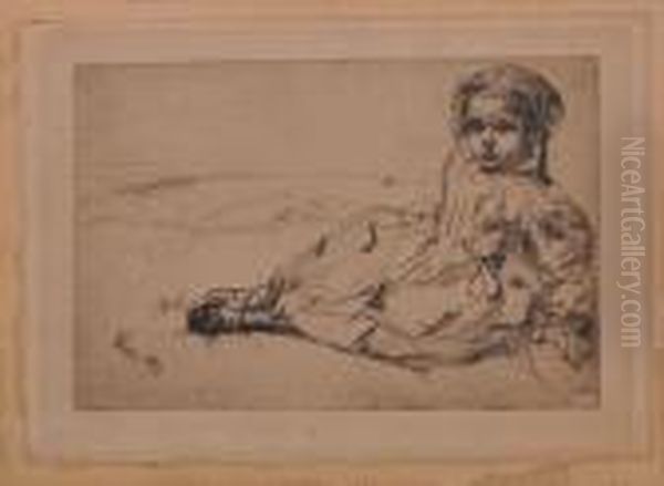 Bibi Valentin Oil Painting by James Abbott McNeill Whistler