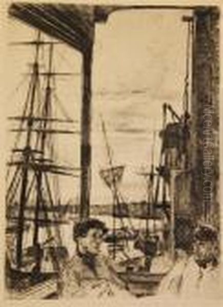 Rotherhithe Oil Painting by James Abbott McNeill Whistler