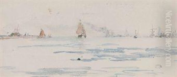 Zuyder Zee Oil Painting by James Abbott McNeill Whistler