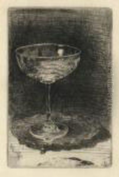 The Wine-glass Oil Painting by James Abbott McNeill Whistler