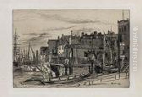 Thames Police Oil Painting by James Abbott McNeill Whistler