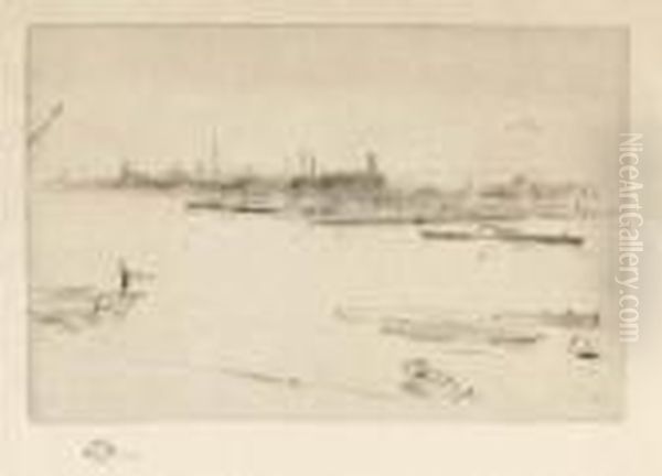 Battersea: Dawn Oil Painting by James Abbott McNeill Whistler