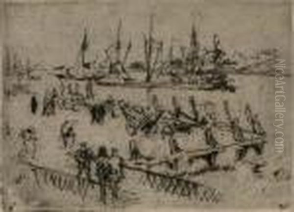 Little Dordrecht Oil Painting by James Abbott McNeill Whistler