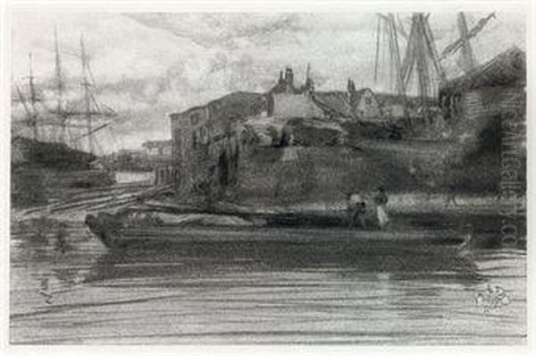 Limehouse Oil Painting by James Abbott McNeill Whistler