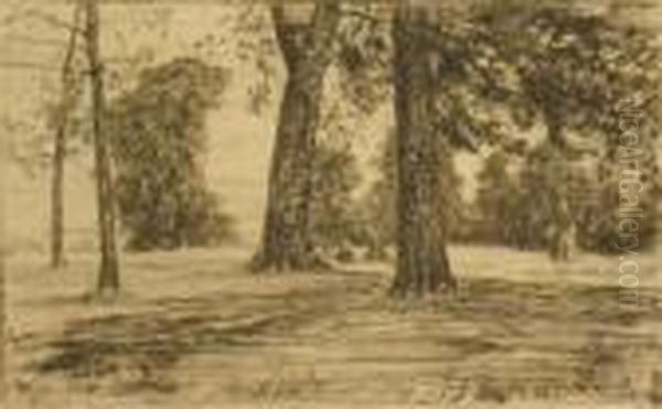 Greenwich Park Oil Painting by James Abbott McNeill Whistler