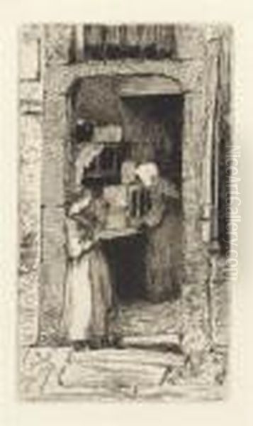 La Marchande De Moutarde, From Twelve Etchings From Nature Oil Painting by James Abbott McNeill Whistler