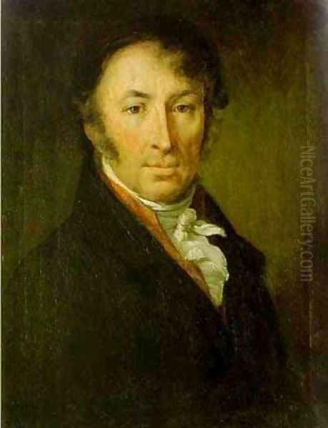 Portrait Of The Writer And Historian Nm Karamzin 1818 Oil Painting by Vasili Andreevich Tropinin