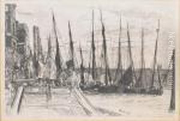 Billingsgate (kennedy 47) Oil Painting by James Abbott McNeill Whistler