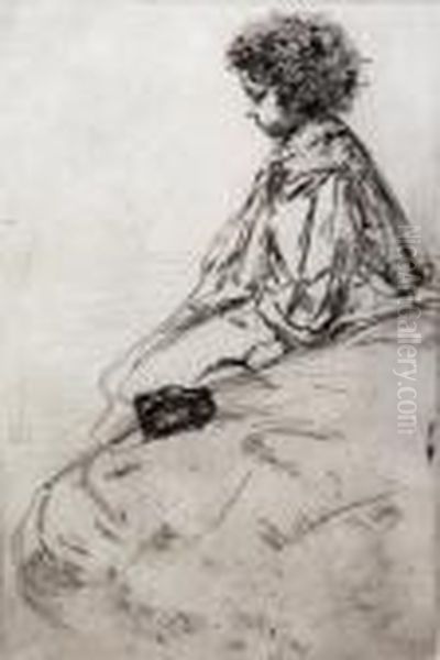 Bibi Lalouette Oil Painting by James Abbott McNeill Whistler