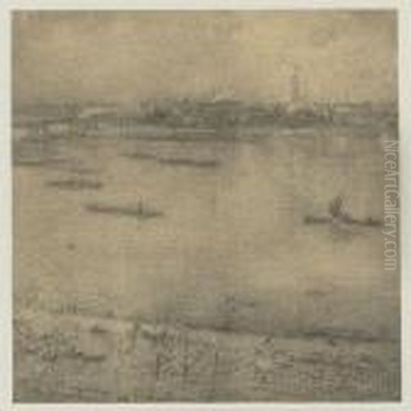 The Thames Oil Painting by James Abbott McNeill Whistler