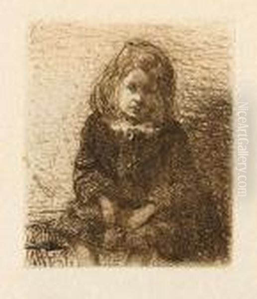 Little Arthur, From Twelve Etchings From Nature Oil Painting by James Abbott McNeill Whistler