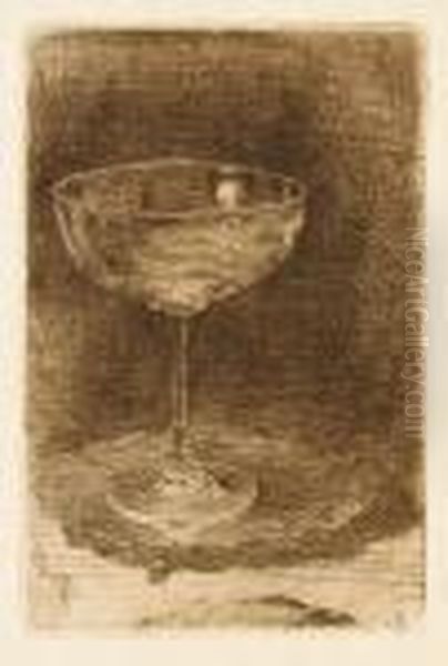 The Wine Glass Oil Painting by James Abbott McNeill Whistler