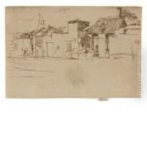 The Swan, Chelsea Oil Painting by James Abbott McNeill Whistler