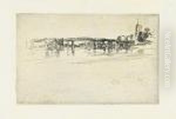 The Little Putney, No. 1. Oil Painting by James Abbott McNeill Whistler