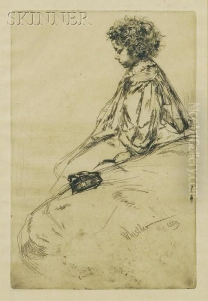 Bibi Lalouette Oil Painting by James Abbott McNeill Whistler