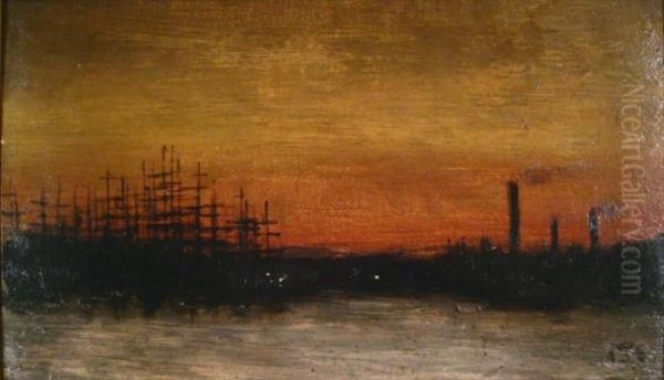 Greenwich Oil Painting by James Abbott McNeill Whistler