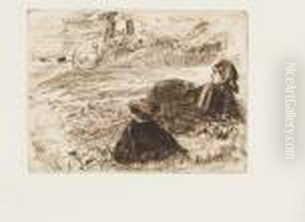 Nursemaid And Child Oil Painting by James Abbott McNeill Whistler