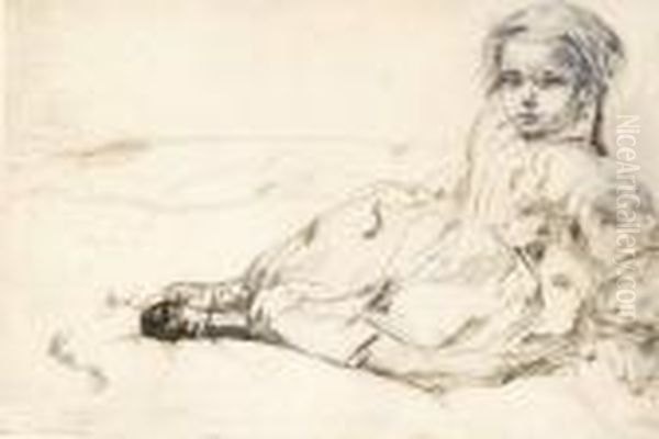 Bibi Valentin Oil Painting by James Abbott McNeill Whistler