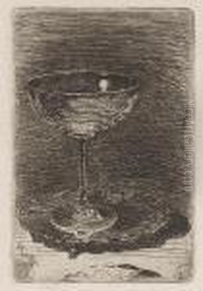 The Wine-glass Oil Painting by James Abbott McNeill Whistler