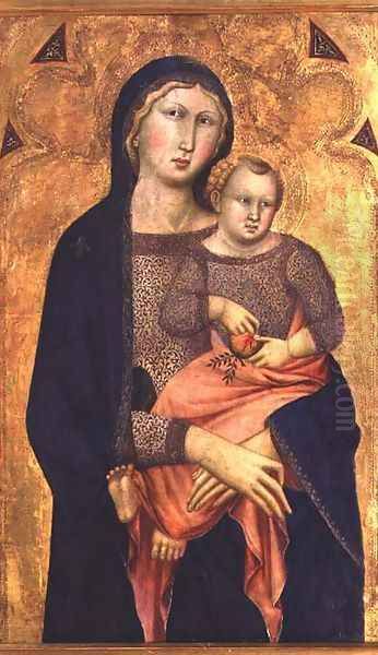 Madonna and Child Oil Painting by Niccolo di ser Sozzo Tegliacci