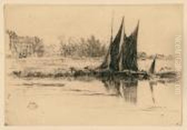 Hurlingham. Oil Painting by James Abbott McNeill Whistler