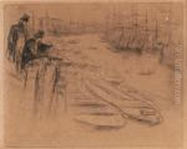 The Little Pool Oil Painting by James Abbott McNeill Whistler