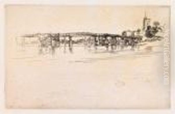 The Little Putney, No. 1 Oil Painting by James Abbott McNeill Whistler