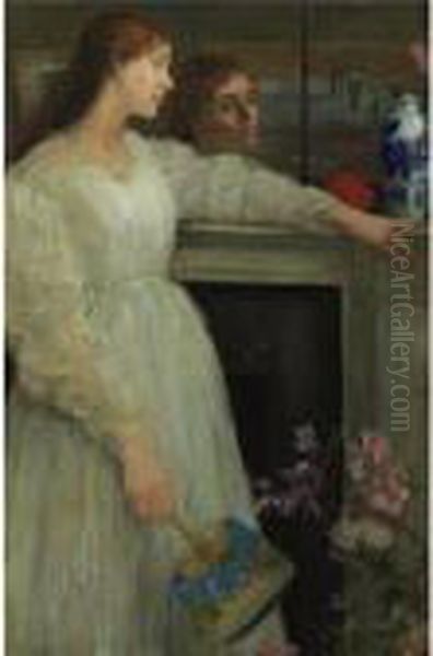 Symphony In White No. 2: The Little White Girl Oil Painting by James Abbott McNeill Whistler