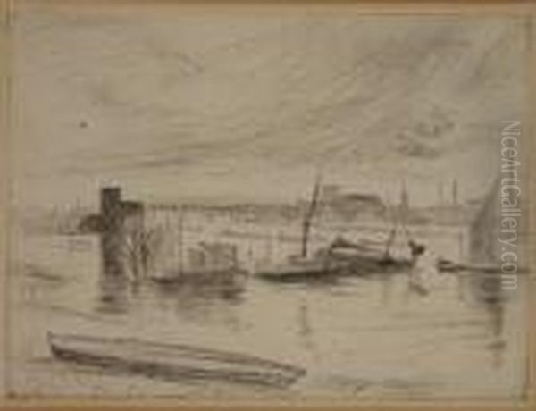 Early Morning Battersea Oil Painting by James Abbott McNeill Whistler