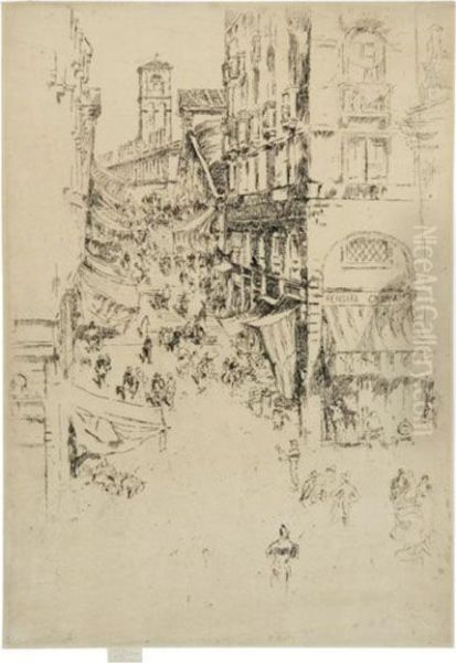 The Rialto (kennedy 211) Oil Painting by James Abbott McNeill Whistler