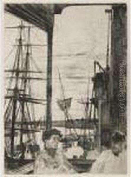 Rotherhithe Oil Painting by James Abbott McNeill Whistler