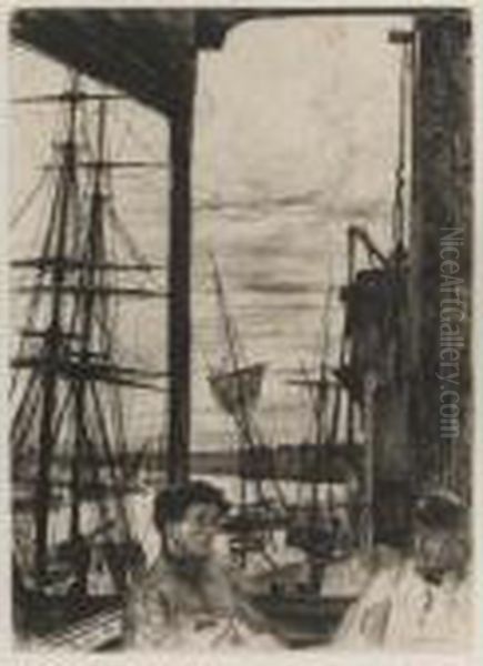 Rotherhithe Oil Painting by James Abbott McNeill Whistler