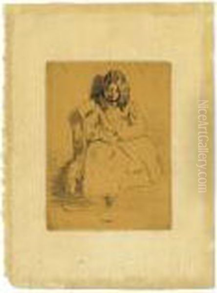 Annie, Seated (kennedy 30) Oil Painting by James Abbott McNeill Whistler