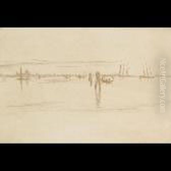 Long Lagoon (from The Second Venice Set) [kennedy 203] Oil Painting by James Abbott McNeill Whistler